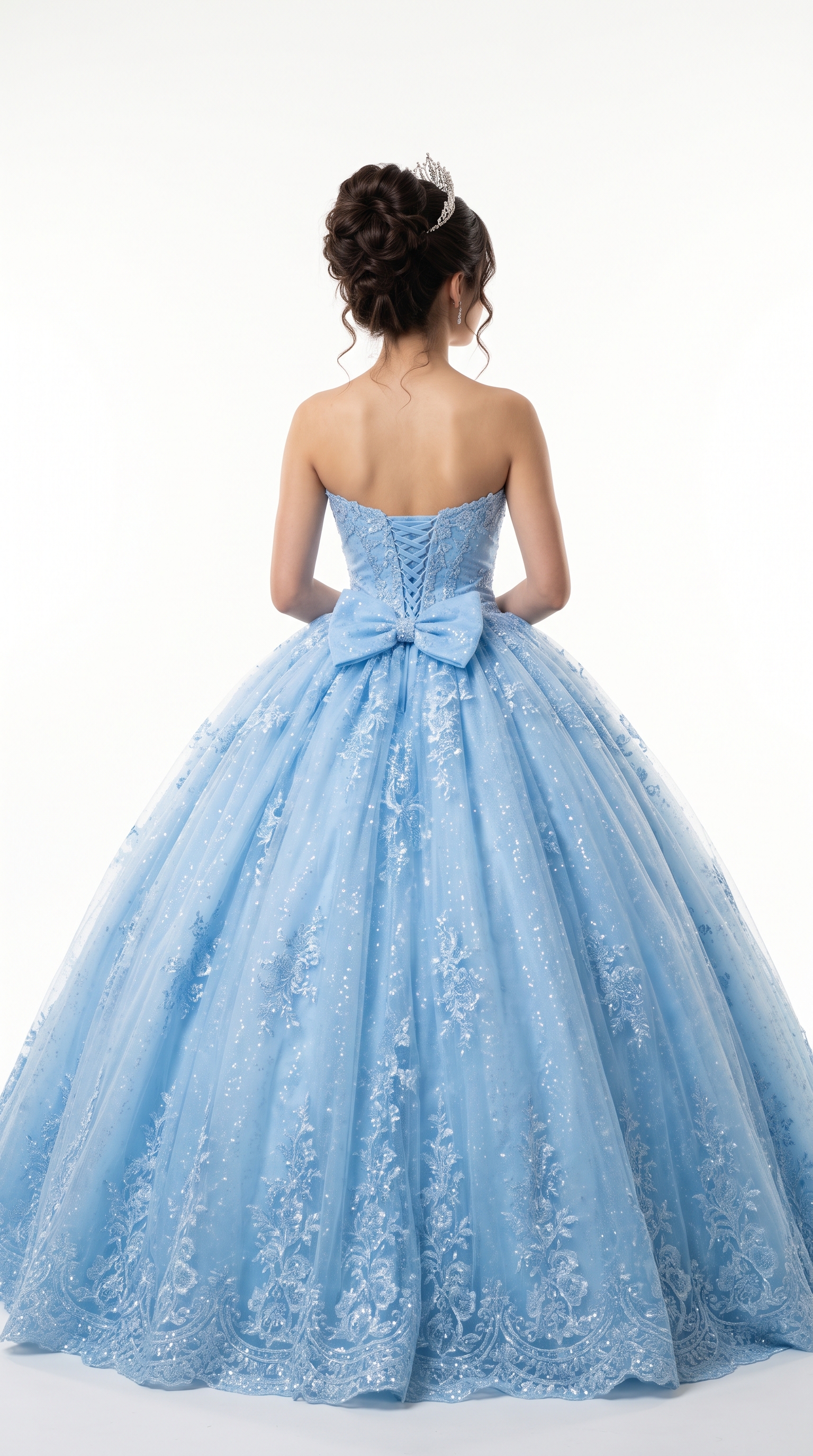 Quinceañera vestido azul